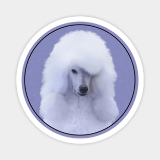 Standard Poodle White Magnet